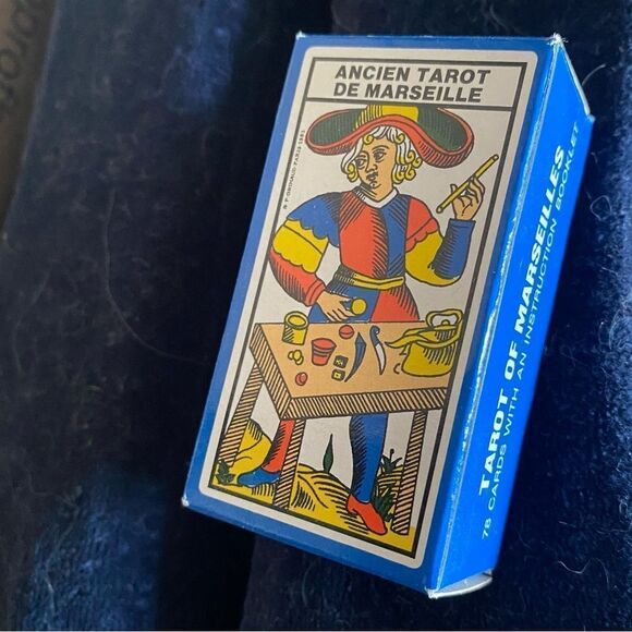 Vintage Tarot Of Marseille Mini Historical Heritage of French cartomancy Deck - Picture 1 of 5